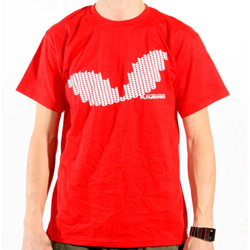 T-Shirt Men Playboard Raster SS red S